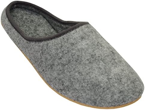 Bawal Comfortable Felt Slippers Unisex | Lightweight | Breathable Grey, Model FD01 (39)