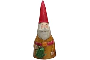 ‎KUHEIGA KUHEIGA Zaunhocker Zaungast H: 26cm Gartenzwerg Zwerg Metall Gartenfigur Figur