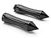 Produktbild T tocas (TM) Ruderhalterung 25 mm 2,5 cm Motorräder Lenker schwarz Billet-Aluminium Membran Handgriffe und Dual Throttle genoppt für Motorrad Cruiser Chopper Harley Davidson Suzuki Kawasaki Yamaha Honda Metrisches