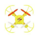 WLtoys V646 2.4G 4CH 6-axis Super Mini UFO Headless Mode Quadcotper RTF With Propeller Protector(Yellow)