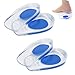 Produktbild Ting-Times Fasciitis 2 Pair Gel Heel Cups Plantar Fasciitis Shoes Inserts Pain Relief Shock Absorption Insole Pads for Heel Pain Bone Spurs Achilles Pain (Men) (Blue)