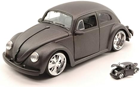 JADA TOYS JADA97490 VW BEETLE 1959 MATT GREY 1:24 MODELLINO DIE CAST MODEL