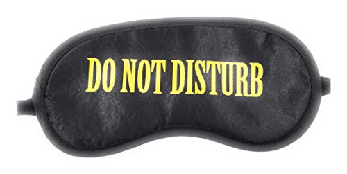 24x7 eMall Message Complete black-out Design Eye Shade Blindfold Eyes Cover for Proper Sleep (Do Not Disturb)(Black)