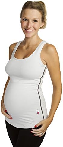 Pregnancy Yoga Top, Soft Grey