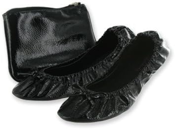 Alora PSIDE-XL-BLK Patent Foldable Flats with Carrying Case, Black