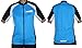 Produktbild protectWEAR Fahrradtrikot, Fahrradshirt, Kurzarm, Blau/Schwarz/Weiß, L