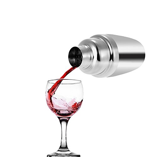 Anself 8tlg Cocktail Set Shaker Bar Mixer Ink. Cocktail Shaker, Messbecher, Barlöffel, Barstößel, Zange, Korkenzieher, 2 Weinausgießer - 6