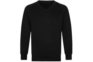 HUBIBUBI Boys Jumper Pullover V Neck School Uniform Kids Long Sleeve Sweater