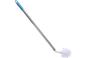 ACUNNY Cepillo para Botellas de Agua, Escobilla Limpia Biberones, Cepillo Largo Multiusos Limpiar, Cepillo con Cabezal de Lana para Biberones, Ollas, Hervidores de Agua en Forma de L