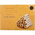 ANAND Kaju Roll 200gm Mithai Sweet Box, Soft, Flavorful, Made with Pure Ghee Traditional Indian Sweets Gift for any Occasion, Mouth Watering Dessert or Authentic Indian Mithai (Pack of 2)