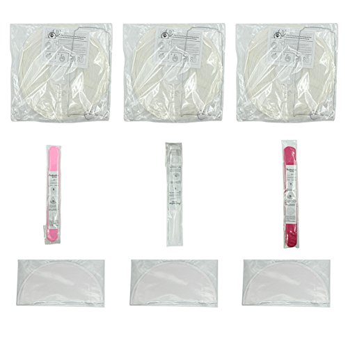 MOONPOP DIY Pom Poms Deko 9 Set – Inhalt 3x Paper Flower Ball 10“, 3x weiße Laternen 10“ und 3x weiße Wabenbälle 8“ für Hochzeit Geburtstag Party Hause Deko (Pink Serie) - 9
