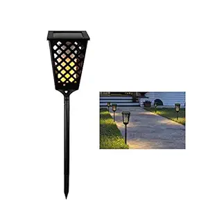 Toriox Dancing Tiki Light | Solar Garden Lights Outdoor Stakes Warm White Flickering LED Tiki Fire Torches for Pathway Christmas Outdoor Decoration | Garden Light (3)