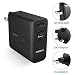 Produktbild PISEN usb - ladegerät 4 port 20w reisen ladegerät mit austauschbaren uk eu uns steckeradapter für iphone 8 / 8plus / 7 / 7plus / 6 / 6plus, ipad, samsung galaxy, kindle, htc, lg, tabletten, macht bank