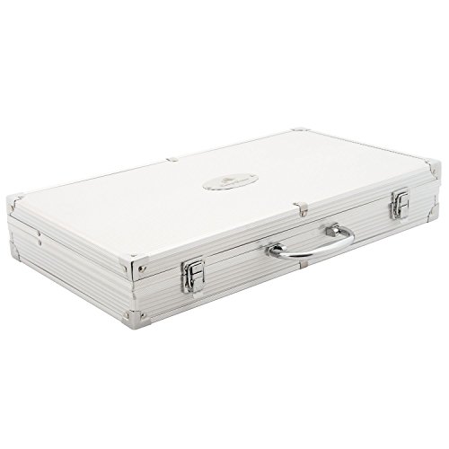 CampFeuer – Edelstahl Grillbesteck Set in 3 Varianten zur Auswahl, mit Aluminiumkoffer (24-teilig) - 2