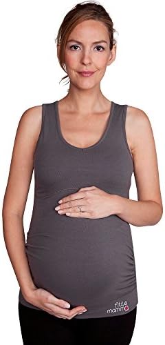FittaMamma Pregnancy Workout Support Top, Charcoal Grey