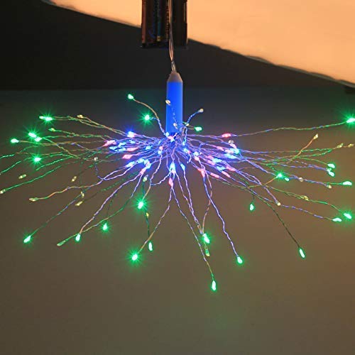 Luci Fatate Natalizie LED Fuochi d'Artificio Luci, Bawoo Luce Stringa 2 Kit 120 LED Luci Scintillio Fate Luci Decorative… - immagine 5