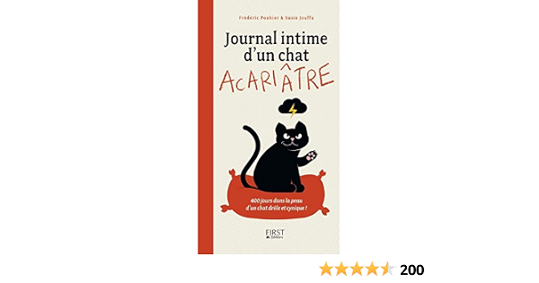 Amazon Fr Journal Intime D Un Chat Acariatre Jouffa Susie Pouhier Frederic Livres