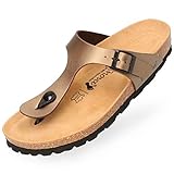 papillio zehentrenner 40 Die trendige Sandale für Frauen und Mädchen mit einem aparten Schnallen-Verschluss und einer komfortablen rutschfesten Fersenschale, ermöglicht ein schnelles Hineinschlüpfen in die Pantoletten