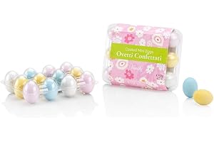 Venchi - Verpackung mit 12 Schokoladen-Eiern, Gianduia-Geschmack mit "Piemont-Haselnüss", Glutenfrei, 120 gr, Ostern-Kollektion, Geschenkidee