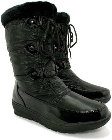 WINTER SNOW SKI YETI FUR MOON LADIES FLAT BOOTS SZ 7