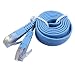 Produktbild LouiseEvel215 RJ45 CAT6 8P8C Flat Ethernet Patch, Netzwerk-LAN-Kabel 1 m Kabel Tragbares LAN-Kabel Langlebiges Zuhause Parvicostellae