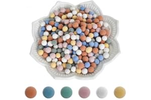 ZIMOER 500g 7-8 mm Ceramsita Suculentas Ceramsite En Maceta Suministros De Cristal Suelo De Cultivo, Guijarros de Arcilla Bolas para Plantas, Bolas de arcilla de colores mixtos para plantas suculentas