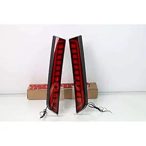 Automaze Rear/Back Pillar LED Lamp, Reflector Brake Light for For Creta All Models (Red)