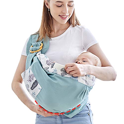 Fular Portabebés, Pañuelo de Algodón, Unisex, Para padres, Ideal Como Regalo de Babyshower, Canguro para Bebés Recién Nacidos y Niños Hasta 15 Kg