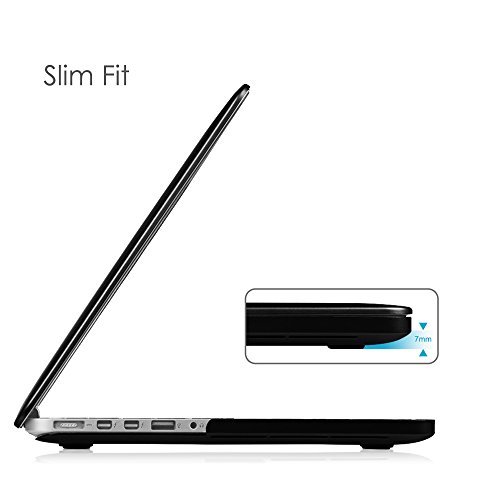 Fintie MacBook Pro 15 Retina H  lle  No CD-ROM Drive  - Ultrad  nne Plastik Hartschale Schutzh  lle Snap Case f  r Apple MacBook Pro 15 4  with Retina