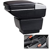 Einschichtige rotierende Seitenrutsche: Die Abdeckung kann nach vorne gedreht und um 15 Grad gedreht werden. Artikel können unter dem Deckel zusammen mit einem versteckten Becherhalter und einem abnehmbaren Aschenbecher aufbewahrt werden.