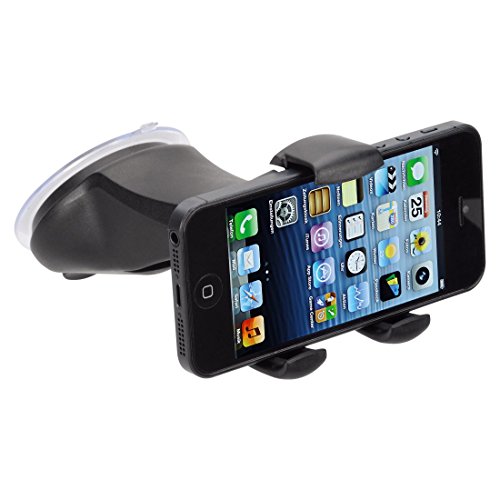 Hama Smartphone Halterung fÃ¼r Auto und LKW (Handy von 5,4 - 8,5 cm, 360Â° drehbar, extrastarker Saugnapf, Made in Germany)