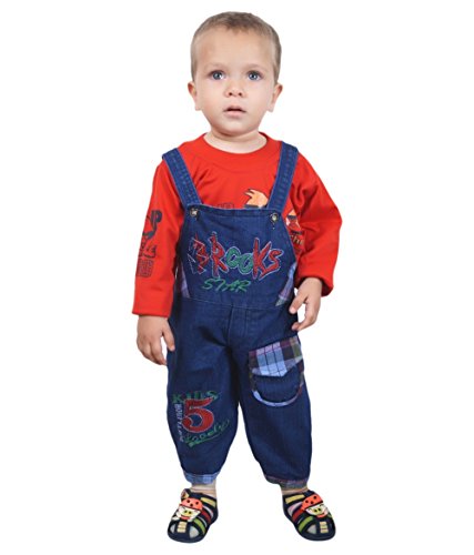 ahhaaaas Denim Dungaree with T shirt for Kids (1-5 Years) RS.499 (80.00% Off) - Amazon