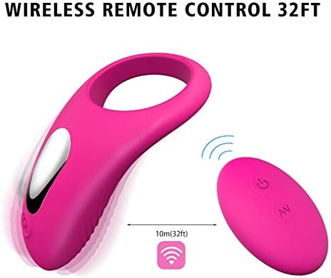 Wireless Remote Control Funny Toys for Couple Ring for P-énis Funny Toys for Men P-énis Chastity Privacy Toys for Couple,Pink-Wireless