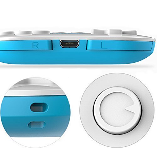 QUMOX 8bitdo FC30 Z  ro Bluetooth Controlador Gamepad para iOS Android Windows Mac  Rojo