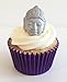 Produktbild 6 Handgemachte Kuchendekorationen aus Zucker: Silber Buddha Köpfe
