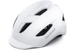 EASTINEAR Adults Bike Helmet for Men Women with LED Taillight Cycle Helmet for Urban Commuter with Sun Visor Cycling Mountain & Road Bicycle Helmets Adjustable Size M/L