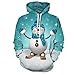 Produktbild Mymyguoe Herren Weihnachten 3D Printed Christmas Pullover Langarm Kapuzenpulli Tops Bluse Hoodie Oberbekleidung Sweatshirt Oberteile Kapuzenpullover Kapuzenjacke Kapuzenshirt mit Kapuze
