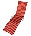 Produktbild KMH®, Auflage für Relaxliege + Deckchair ( terracotta / mit gelben Streifen ) (#105032)