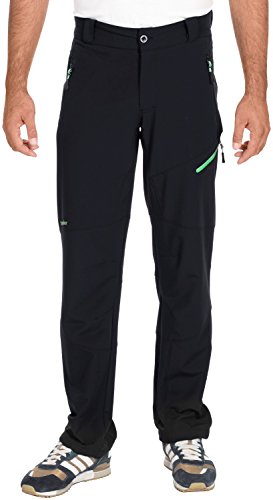 Twentyfour Herren Leichte Softshell Hose Montana mit Stretch Gewebe, Schwarz, XXXL, 432466