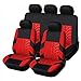 Produktbild luoshui Fashion Track Track Detail Stil Universal Car Seat Cover Fits die meisten Marke Vehicle Seat Cover Seat Schutz