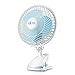 Produktbild 6" Mini Clip Fan Früher Einstellbar Kleiner elektrischer Ventilator mit besonders leisem Betrieb und 2 Geschwindigkeitseinstellungen für Haus, Bett, Büro und Schreibtisch