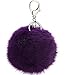 Produktbild Smile YKK 8cm Durchmesser Plüsch Ball Schmuck Auto Anhänger Spiegel Schlüssel Anhänger Handtaschenanhänger Schlüsselring Schlüsselschilder Violett