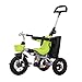 Produktbild NBgy Dreirad, Ein-Knopf-Klapp-Multifunktions-3-in-1-Dreirad-Titanleerad, 1-6 Jahre altes Baby-Outdoor-Dreirad, 4 Farben, 105 X75x45cm (Farbe : Grün)