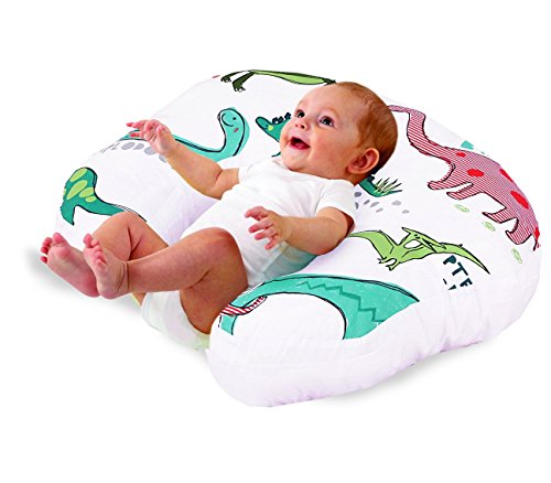 Love2Sleep BABY FEEDING/ NURSING PILLOW HOLLOWFIBRE FILLED FOR COMPLETE SUPPORT: DINOSAURS