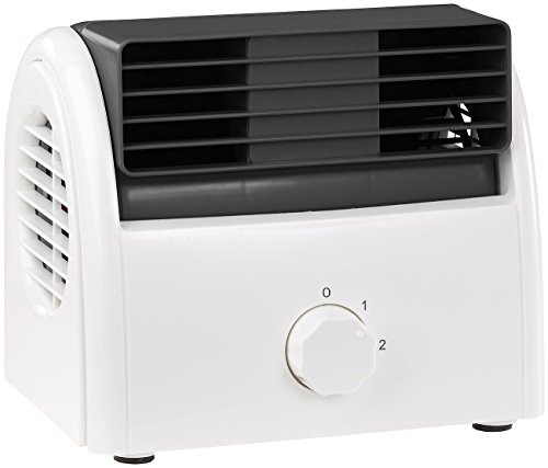 Sichler Haushaltsgeräte Leiser Mini-Tischventilator, Walzen-Technologie, 2 Stufen, 14-35 Watt - 2