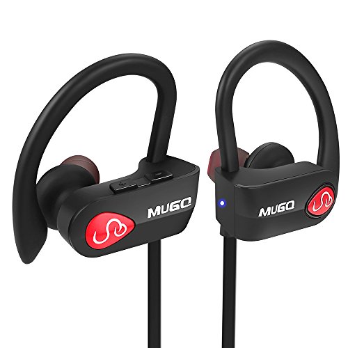 Écouteur Bluetooth Sport, IPX7 Étanche Ecouteur sans Fil HiFi Stéréo Casque Bluetooth avec Microphone Anti-Bruit Léger Écouteurs Intra Auriculaire pour Course/Gym/Jogging, 10 Heures Lecteur Musique