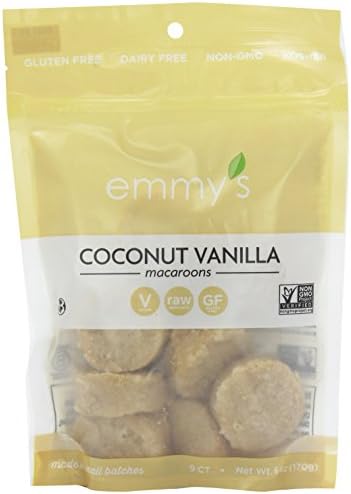 Emmys Gluten FreeCoconut Vanilla Macaroons 170 g (Pack of 2)