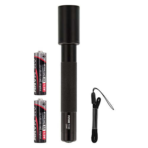 ANSMANN Future T150 Profi LED-Taschenlampe aus Aluminium 15cm (Cree LED: 150Lumen, 5000Lux, 150m, 10h) 2x Mignon AA Batterien - 6