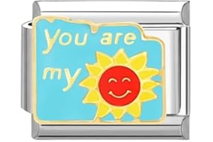 Quiges - 9mm Italian Style Charm Module Silver Plated