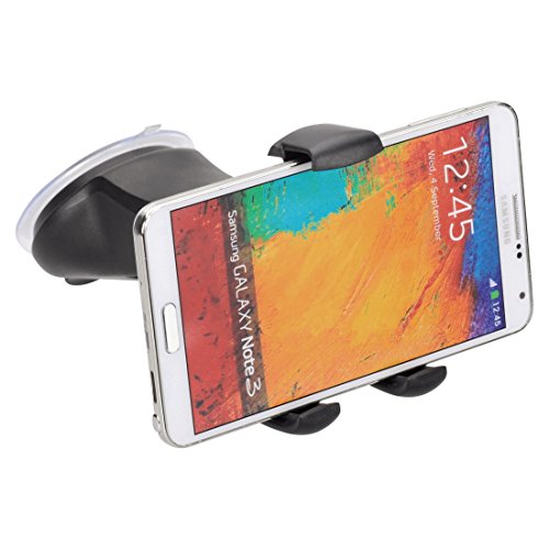 Hama Smartphone Halterung fÃ¼r Auto und LKW (Handy von 5,4 - 8,5 cm, 360Â° drehbar, extrastarker Saugnapf, Made in Germany)